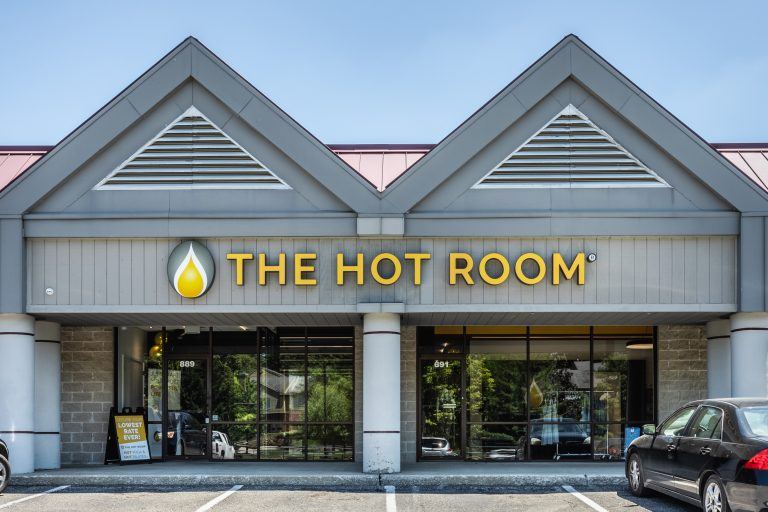 The Hot Room Bloomington storefront commercial retail construction by Boaz Construction